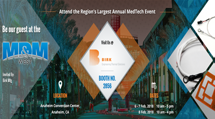 Birk Manufacturing at 2018 MD&M West Expo