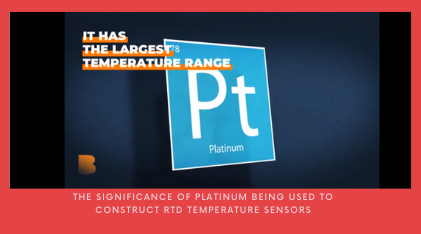 significance of platinum being used to construct RTD temp sensors