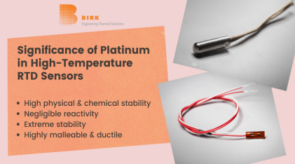 Platinum in high temperature RTD Sensor